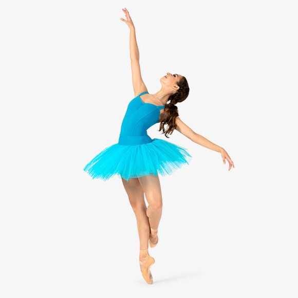 NATALIE DANCEWEAR Womens 7-Layer Ballet Tutu Skirt in Peacock - Picture 2 of 7